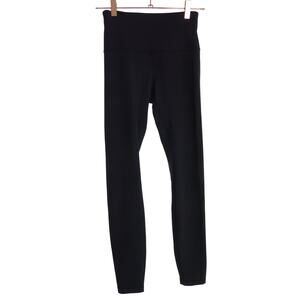 Lululemon Black Striped Leggings Size 4